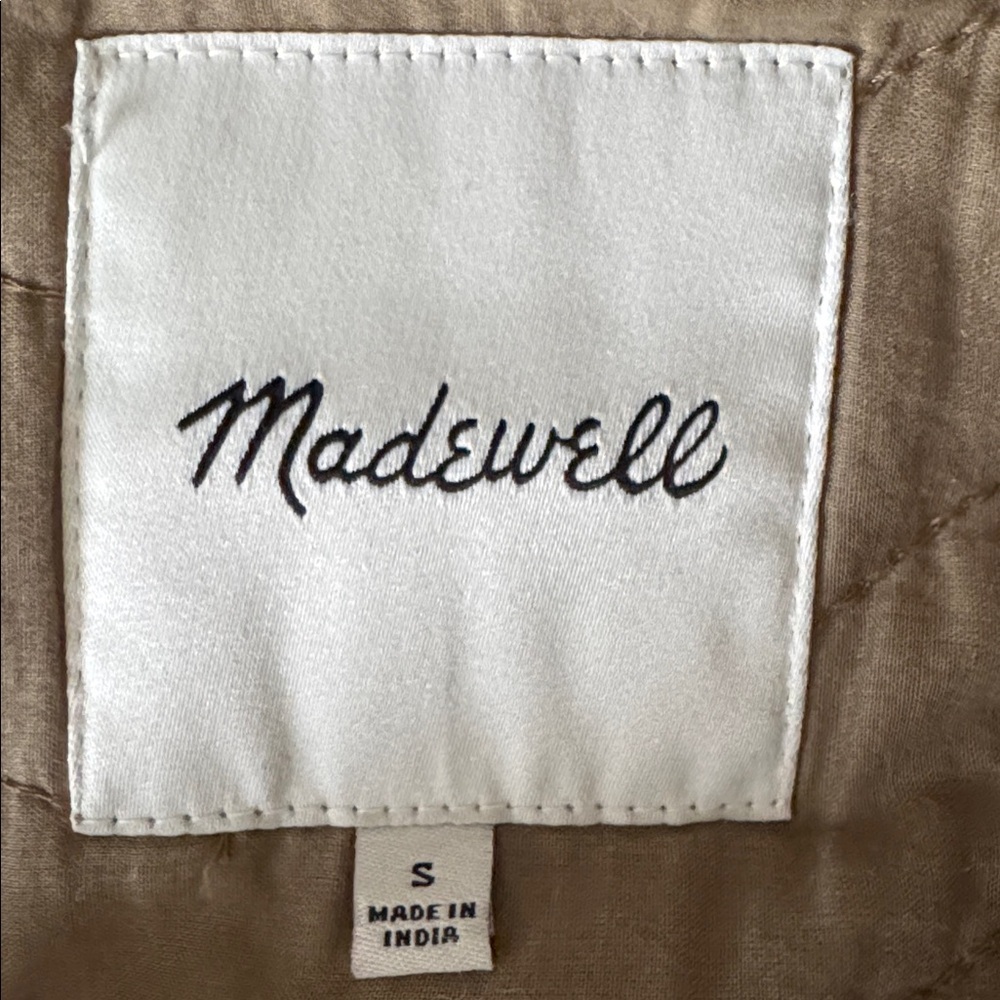 Madewell Quilted Belrose Shirt-Jacket Size S - Picture 11 of 13